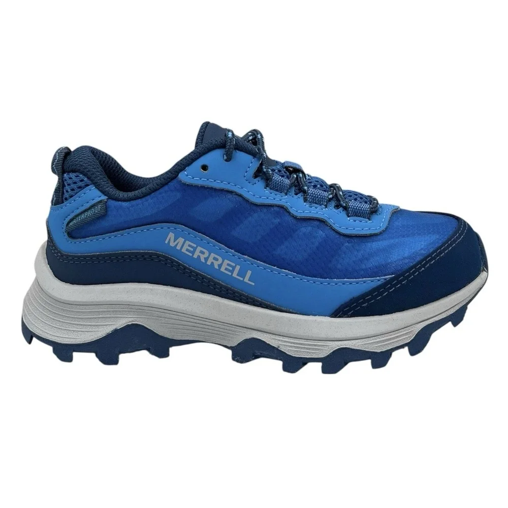 Merrell‎ Moab Speed Little Boys Girls Waterproof Hiking Sneaker Size 12.5 Blue